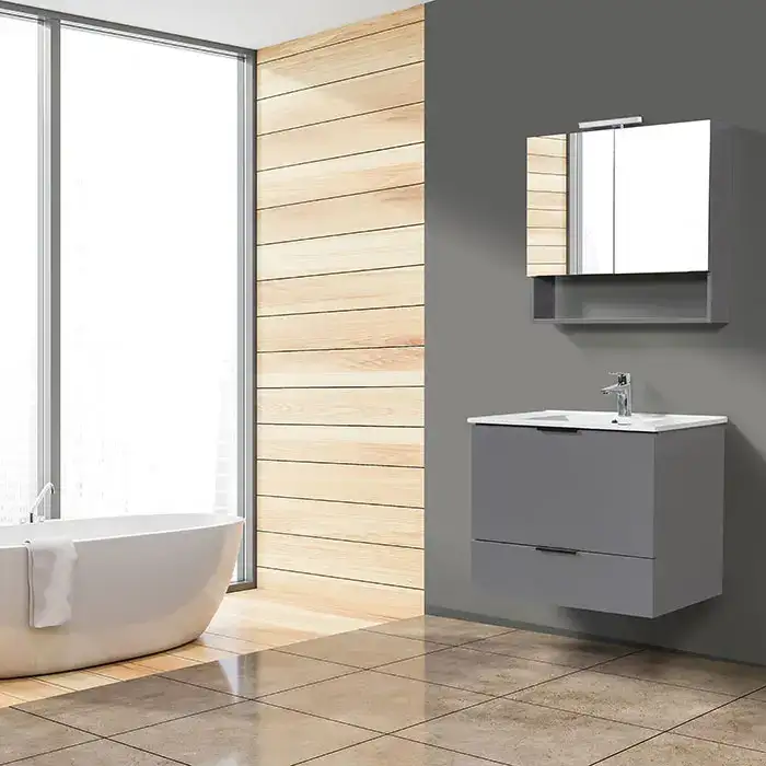 Έπιπλο μπάνιου Mabo Dual Λ — MDF, 50, 60, 70, 80, 90 και 100 cm