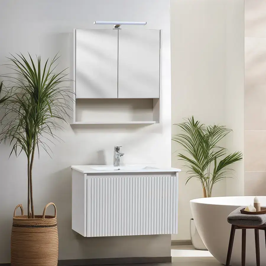 Έπιπλο μπάνιου Mabo Milan Slim — MDF, 60, 70, 80, 90, 100 και 120 cm