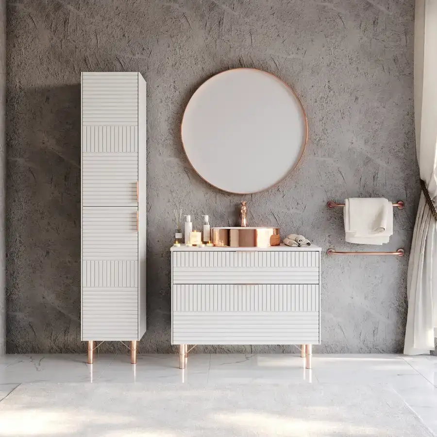 Έπιπλο μπάνιου MartinBath Fiore — MDF με λάκα, 85 cm