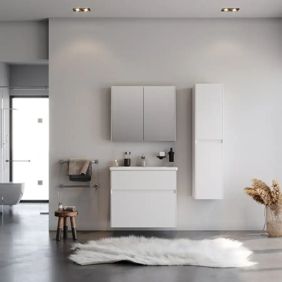 Έπιπλο μπάνιου MartinBath Malaga — MDF με λάκα, 65 και 80 cm