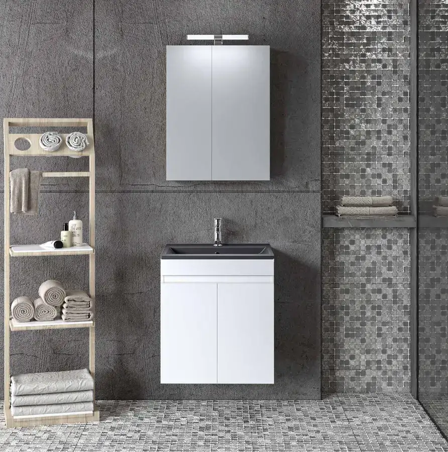 Έπιπλο μπάνιου MartinBath Omega — μοριοσανίδα μελαμίνης, 50, 60, 65, 75, 90, 100 και 120 cm