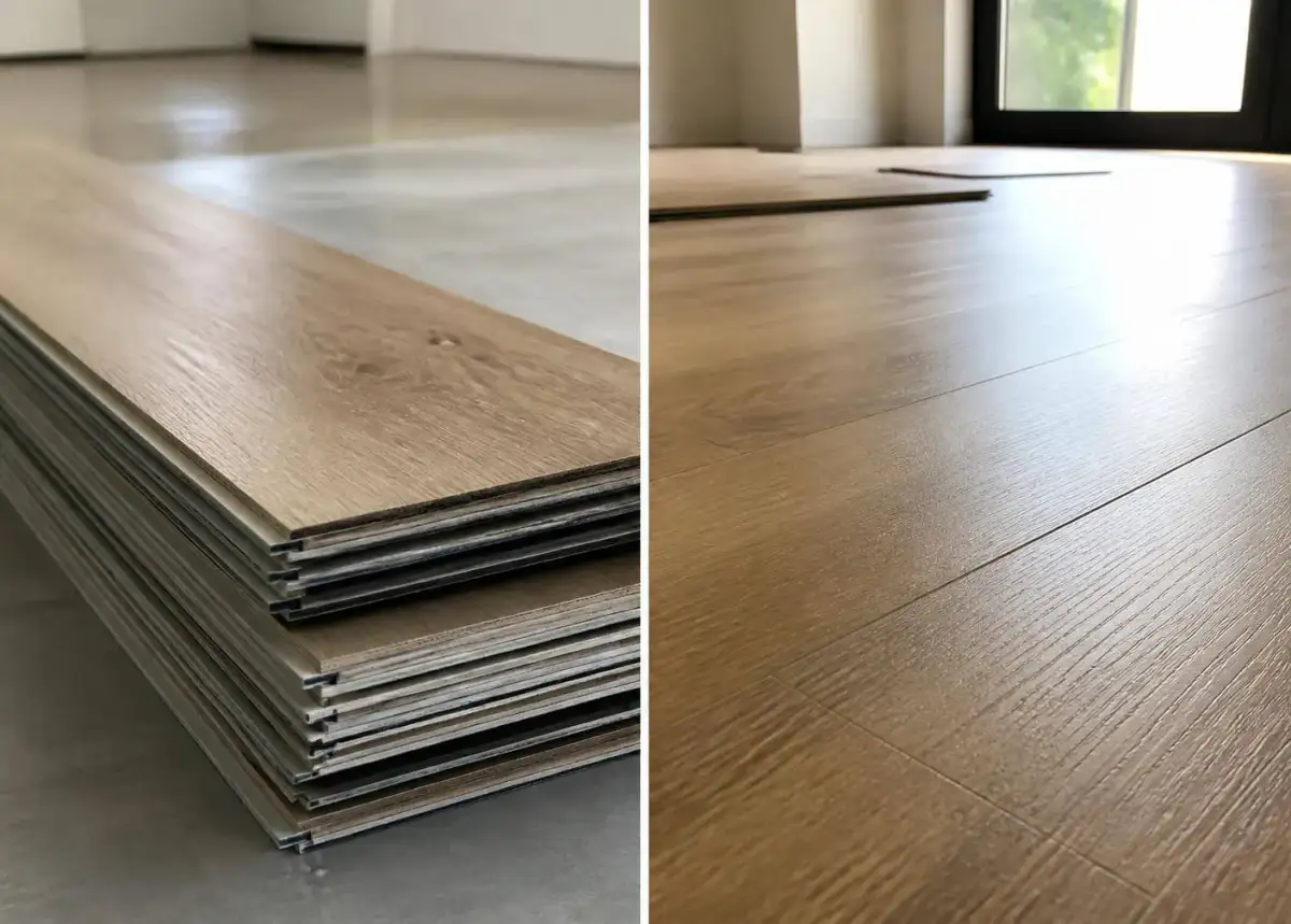 Flooring material sample
