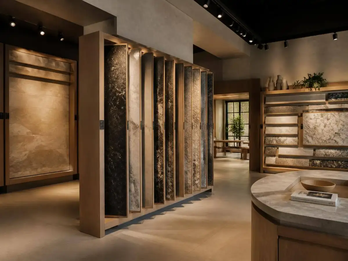 Materials showroom specification space