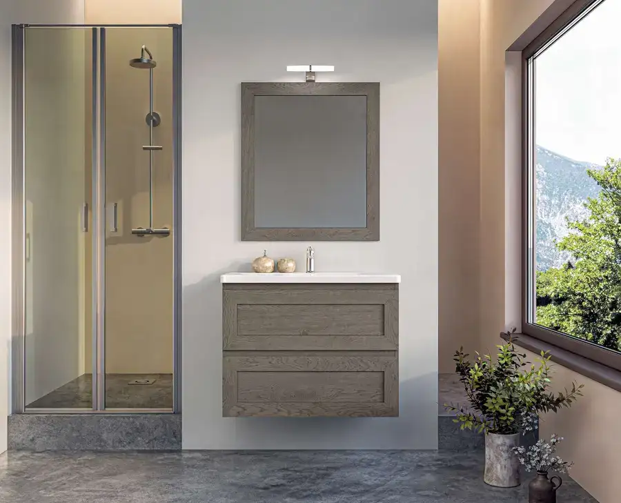 Έπιπλο μπάνιου Zebis Rovere — 80, 100 και 170 cm